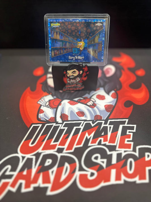 2025 Topps Chrome Spongebob Squarepants Barg’N-Mart Blue /99