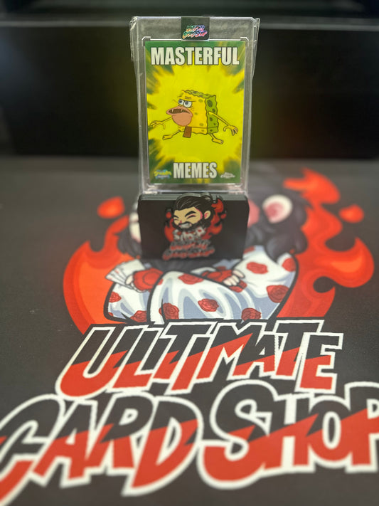 2025 Topps Chrome Spongebob Squarepants Masterful Memes Caveman Green