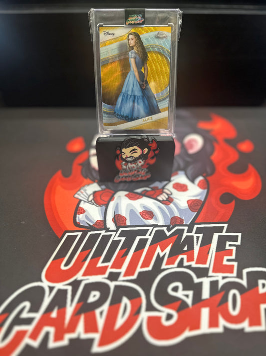 2025 Topps Chrome Disney Alice Gold Wave /50