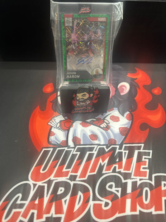 2025 Topps Chrome Marvel Jason Aaron Green Velocity /99