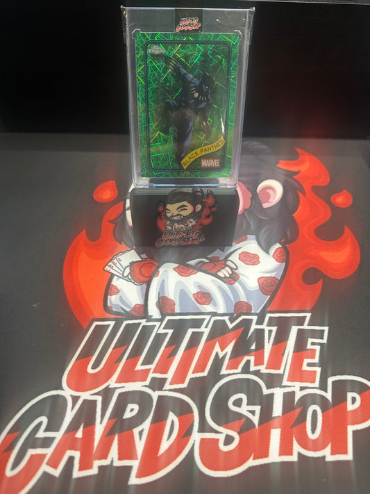 2025 Topps Chrome Marvel Black Panther Green Velocity /99